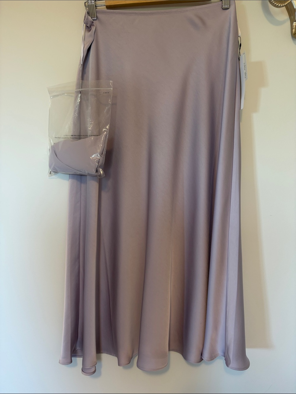 Uniqlo Lavender Satin Skirt